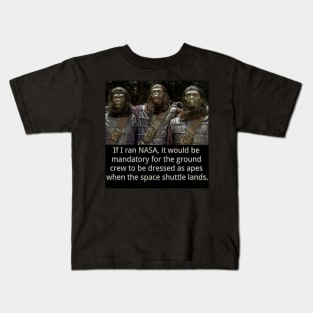 NASA Apes Kids T-Shirt